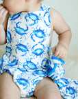 Blue Crab Bamboo Sun Bubble with Adjustable Straps