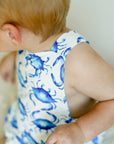 Blue Crab Bamboo Sun Bubble with Adjustable Straps