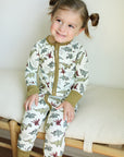 Dino Double Zipper Bamboo Sleeper