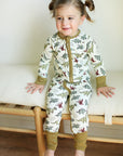 Dino Double Zipper Bamboo Sleeper