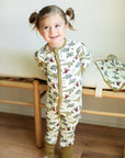 Dino Double Zipper Bamboo Sleeper