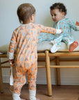 Blue Bunny Double Zipper Bamboo Sleeper