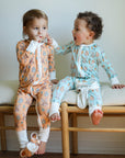Blue Bunny Double Zipper Bamboo Sleeper