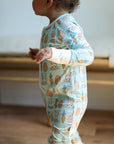 Blue Bunny Double Zipper Bamboo Sleeper