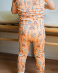 Orange Bunny 2 Piece Bamboo Pajama Set