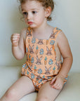 Orange Bunny Bamboo Sun Bubble with Adjustable Straps