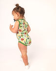 Jungle Bamboo Henley Onesie with Snaps