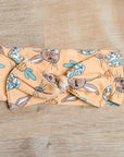 Orange Bunny Bamboo Bow Headband