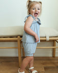 Solid Ribbed Seaspray Bamboo Spaghetti Strap Set - Adjustable Straps