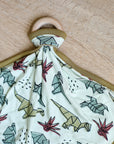 Dino Bamboo Lovie with Wooden Ring