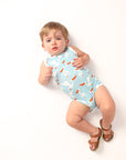 Pelican Bamboo Henley Onesie with Snaps