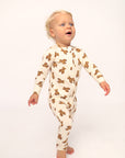 Teddy Bear Double Zipper Bamboo Sleeper