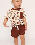 Baseball Bamboo Varsity Short Set - T-shirt & Shorts