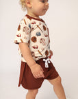 Baseball Bamboo Varsity Short Set - T-shirt & Shorts
