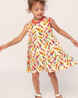 Hot Sauce Bamboo Tiered Twirl Dress - with Pockets