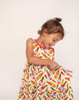 Hot Sauce Bamboo Tiered Twirl Dress - with Pockets