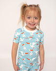 Pelican Short Sleeve 2 Piece Bamboo Pajama Set
