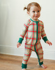 Holiday Plaid Double Zipper Bamboo Sleeper