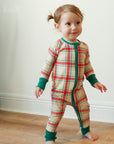 Holiday Plaid Double Zipper Bamboo Sleeper
