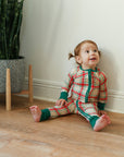 Holiday Plaid Double Zipper Bamboo Sleeper