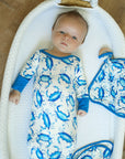 Blue Crab Bamboo Knotted Gown