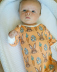 Orange Bunny Bamboo Knotted Gown