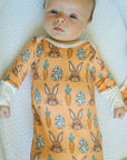 Orange Bunny Bamboo Knotted Gown