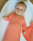 Sherbert Ribbed Solid Bamboo Knotted Gown