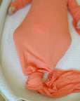 Sherbert Ribbed Solid Bamboo Knotted Gown