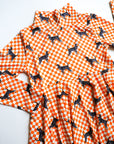 Coonhound Bamboo Turtleneck Twirl Dress