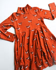 Longhorn Bamboo Turtleneck Twirl Dress