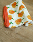 Peaches Bamboo Swaddle Blanket