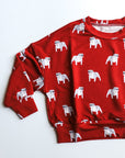 Red Bulldog Bamboo Sweatshirt