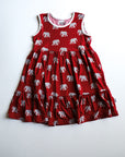 Elephant Bamboo Tiered Twirl Dress - with Pockets