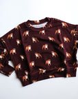 Maroon Bulldog Bamboo Sweatshirt