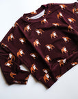 Maroon Bulldog Bamboo Sweatshirt