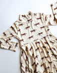 Tiger Bamboo Turtleneck Twirl Dress