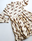 Tiger Bamboo Turtleneck Twirl Dress
