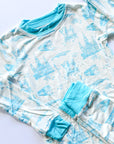 Blue Toile 2 Piece Bamboo Pajama Set