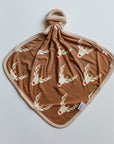 Reindeer Bamboo Lovie with Wooden Ring