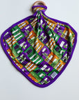 Mardi Gras Houses Bamboo Lovie with Wooden Ring
