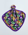 Mardi Gras Houses Bamboo Lovie with Wooden Ring