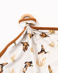 Ducks Bamboo Lovie with Wooden Ring