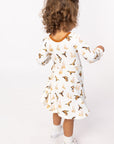 Ducks Bamboo Long Sleeve Twirl Dress