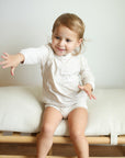 Bone Ribbed Solid Bamboo Lounge Set - Top & Bottom