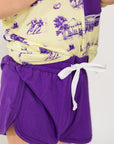 Tiger Toile Bamboo Varsity Short Set - T-shirt & Shorts