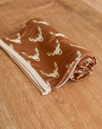 Reindeer Bamboo Swaddle Blanket