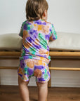 Ink Splat Bamboo Varsity Short Set - T-shirt & Shorts