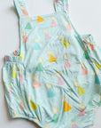 Blue Birthday Print Bamboo Sun Bubble with Adjustable Straps