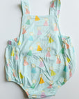 Blue Birthday Print Bamboo Sun Bubble with Adjustable Straps